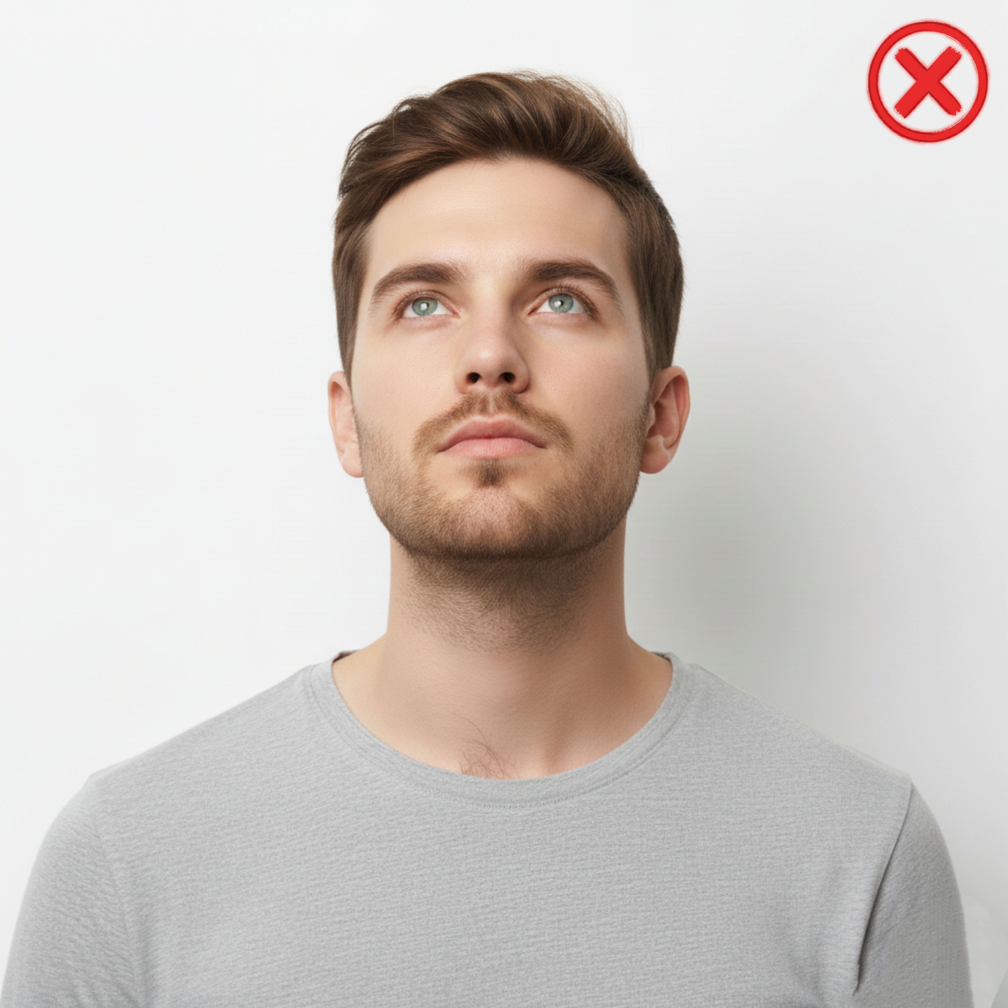 Wrong: Obscured face